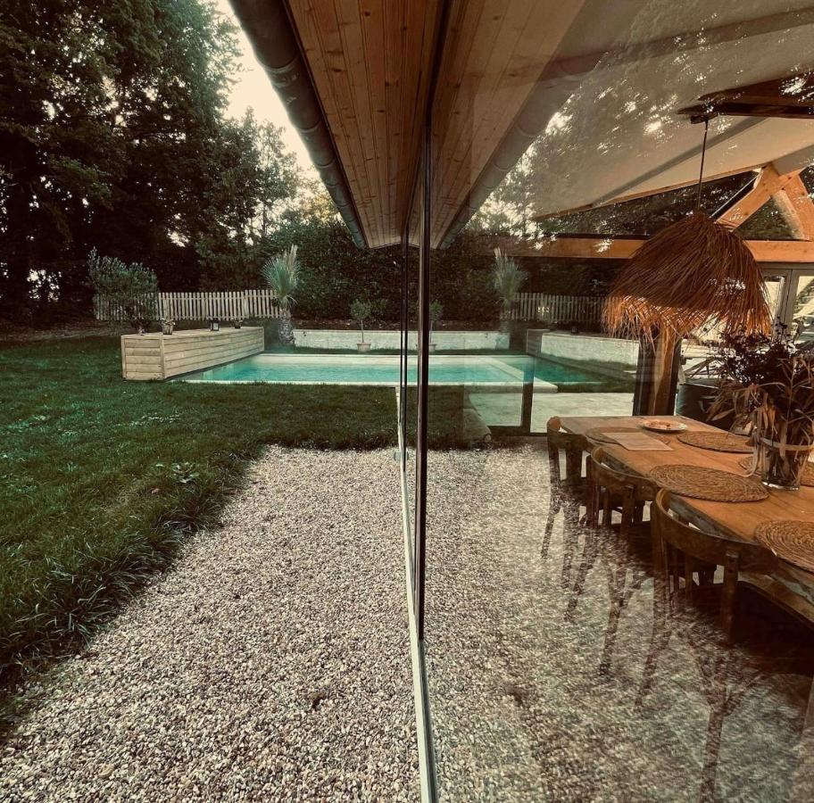 Cottage Normand Avec Sa Grande Piscine Chauffee Toute L Annee Sur Parc Arbore Et Clos En Plein Coeur De La Campagne Adapte Aux Kids Et Dog Friendly Saint-Antonin-de-Sommaire Zewnętrze zdjęcie